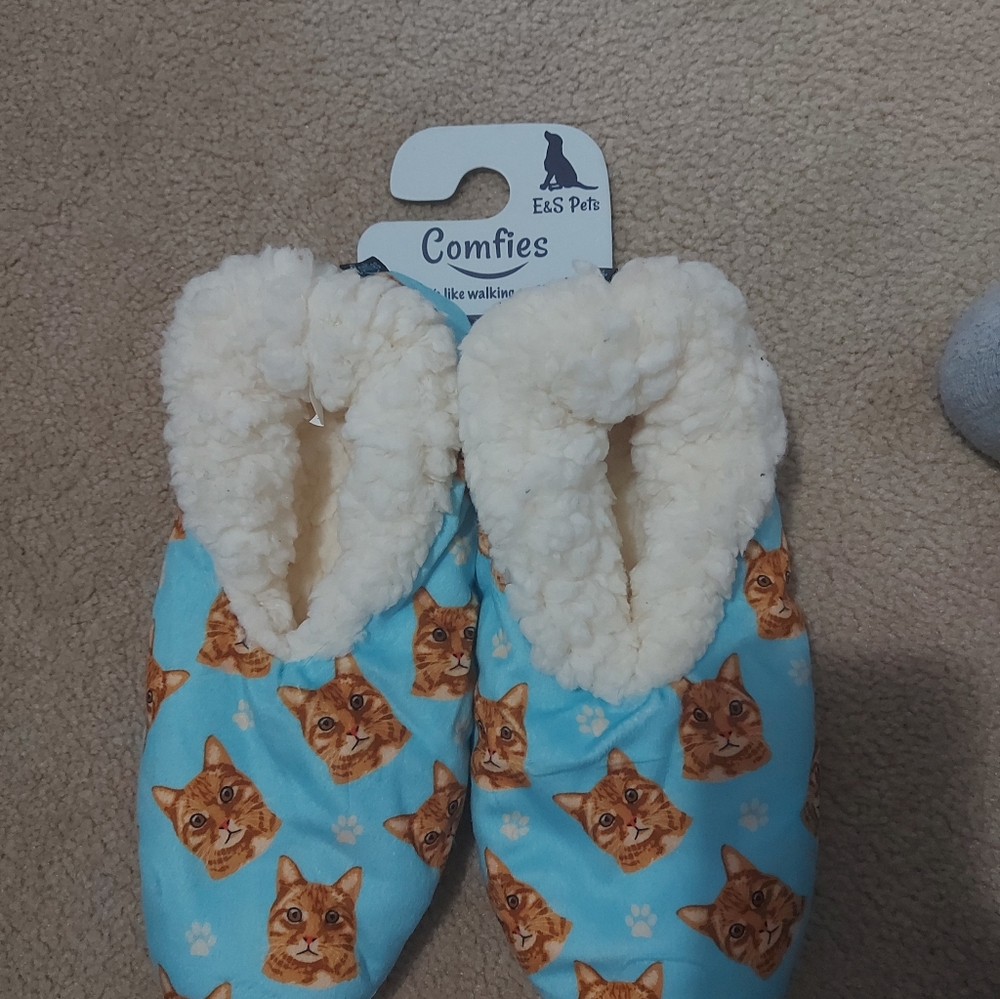 Cat Print Comfy Slippers